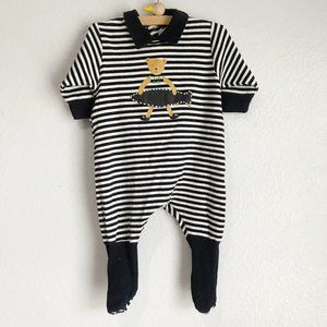 Vintage Babymini PAR Catimini Striped Onesie 6 Mo